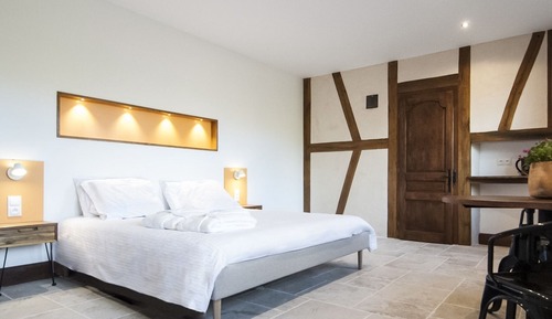 Habitación de lujo doble, baño privado, vistas al jardín (Avec Sauna )