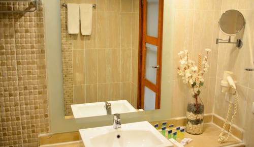 Habitación estándar con 1 cama doble o 2 individuales, vistas a la piscina