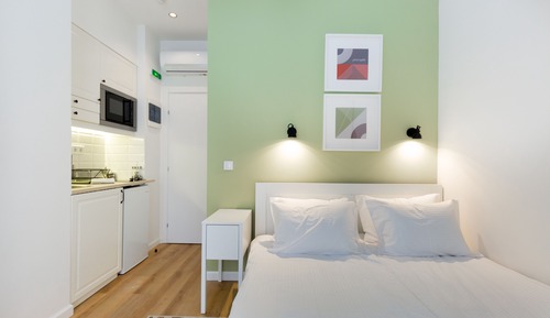 Estudio estándar, 1 cama de matrimonio, no fumadores, vistas a la ciudad