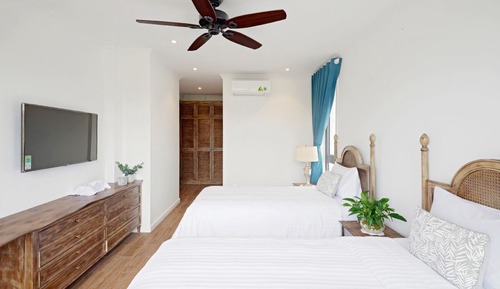 Habitación Deluxe con 2 camas individuales, vistas al jardín