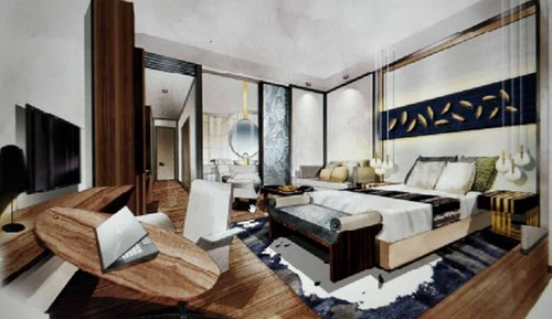 Suite ejecutiva, varias camas