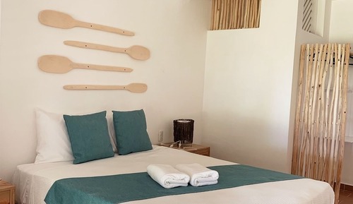Habitación económica doble, 1 cama doble, vistas al mar