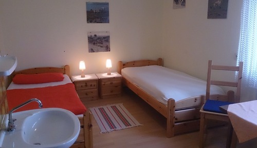 Habitación con 1 cama doble o 2 individuales
