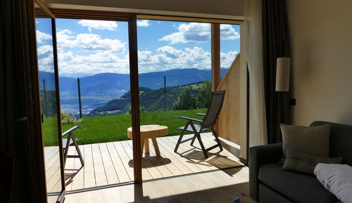 Habitación panorámica doble, terraza, vistas a la montaña
