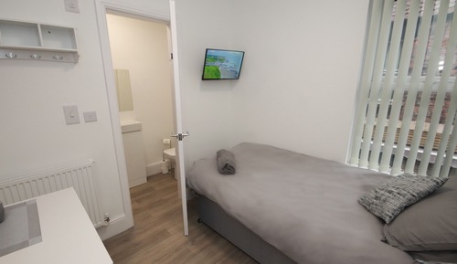 Habitación individual, 1 cama individual, baño privado