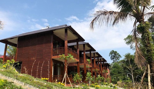 Villa, vistas al jardín
