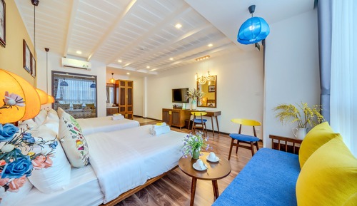 Habitación familiar, 2 camas de matrimonio