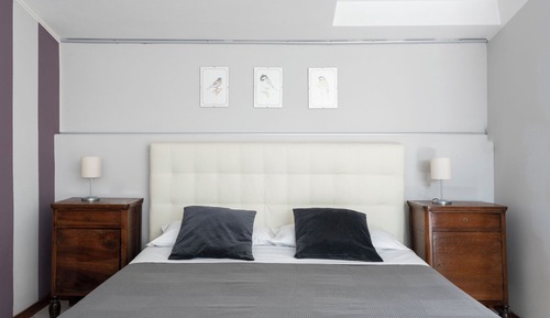 Habitación familiar, varias camas, vistas a la ciudad