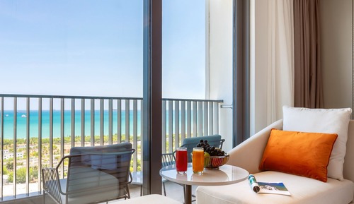 Estudio Deluxe, vistas al mar