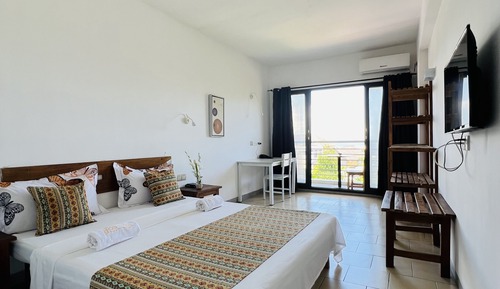 Habitación, 1 cama de matrimonio, vistas a la playa
