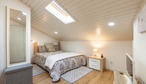 Estudio Deluxe, 1 cama de matrimonio grande, vistas a la ciudad