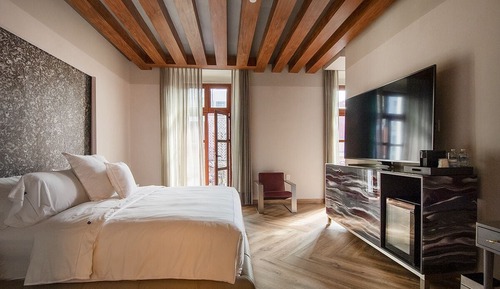 Suite estudio Deluxe, 1 cama de matrimonio grande, balcón