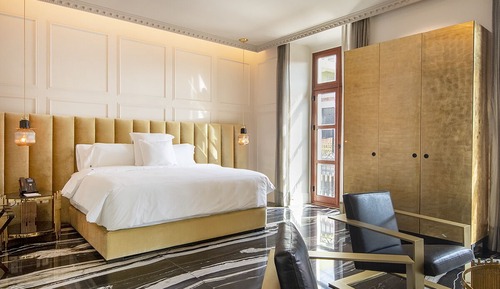 Suite estudio Deluxe, 1 cama de matrimonio grande, balcón, vistas a la ciudad