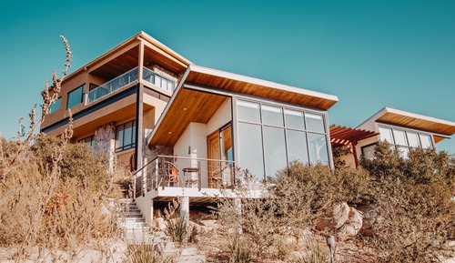 Cabaña básica, 1 cama de matrimonio, vistas a la montaña