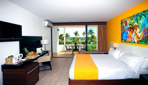 Habitación superior, 1 cama de matrimonio grande con sofá cama