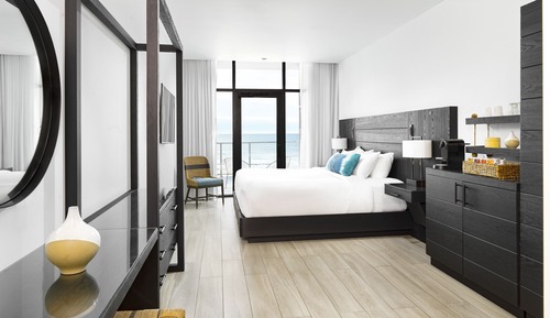 Habitación Deluxe, 1 cama de matrimonio grande, accesible en silla de ruedas, frente al mar