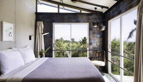 Cabaña Grand, varias habitaciones, cocina, vistas al mar