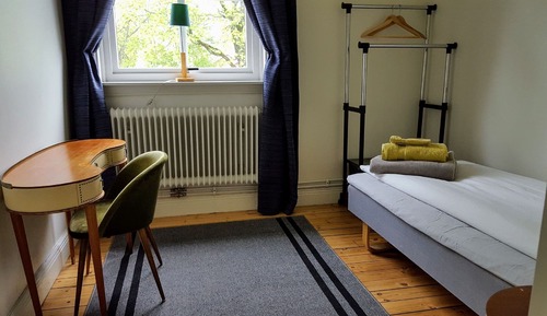 Habitación individual, vistas al jardín