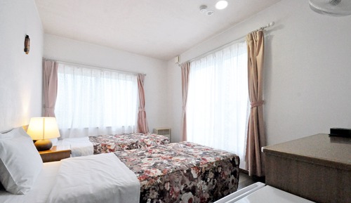 Habitación estándar con 2 camas individuales, baño privado, vistas al mar