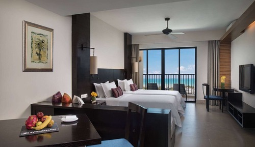 Habitación Deluxe, 2 camas dobles, no fumadores, vistas al mar