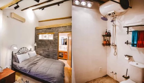 Habitación triple de diseño