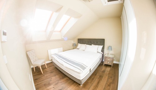 Apartamento Premium, 1 cama de matrimonio con sofá cama, fumadores, vistas a la ciudad