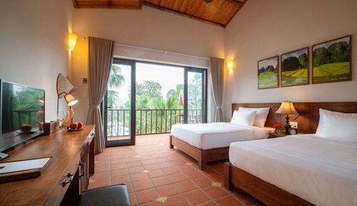 Habitación Deluxe con 1 cama doble o 2 individuales, vistas al jardín