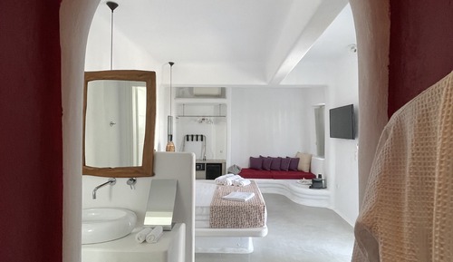 Suite estudio superior, vistas al jardín