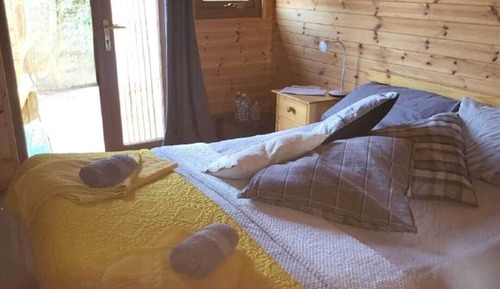 Cabaña, baño privado