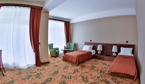 Habitación estándar con 2 camas individuales, vistas a la montaña