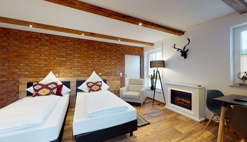 Habitación exclusiva con 1 cama doble o 2 individuales