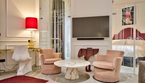 Suite Deluxe, 1 cama de matrimonio grande con sofá cama