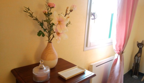 Habitación doble, baño privado, vistas al jardín (Chambre "Marine/Romantic")