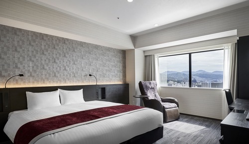 Habitación Deluxe doble, 1 cama de matrimonio grande (3min walk from Hiroshima Station)