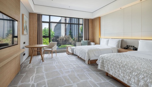 Habitación clásica, 2 camas dobles, vistas al jardín (Classic Room)