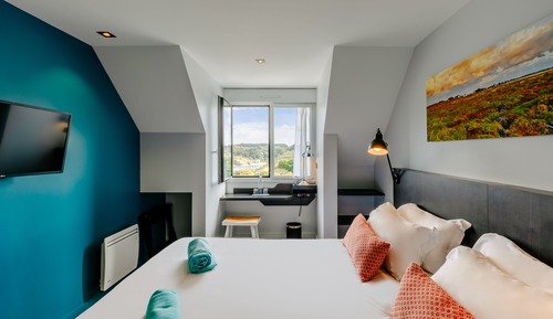 Habitación familiar, vistas al mar