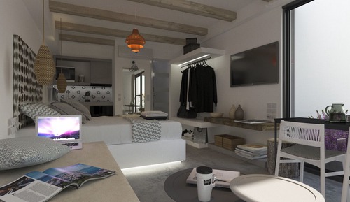 Apartamento, vistas parciales al mar (Aelia 3)