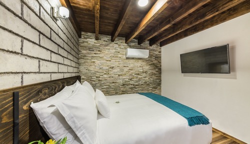 Habitación superior, 1 cama de matrimonio con sofá cama, no fumadores, vistas al jardín