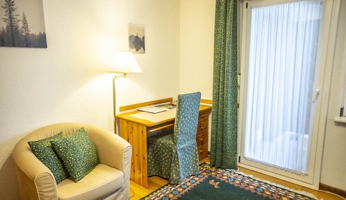 Habitación individual Confort, vistas al jardín