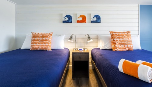 Suite panorámica, 2 camas de matrimonio, no fumadores, vistas al mar