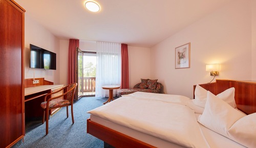 Habitación estándar doble, 1 cama de matrimonio, no fumadores, vistas al jardín