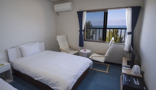 Habitación Deluxe con 2 camas individuales, varias camas, no fumadores, vistas al mar