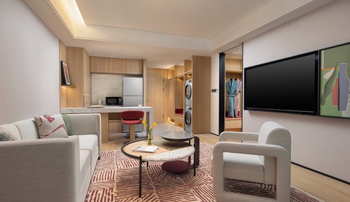 Suite, 2 habitaciones, cocina, vistas a la ciudad (Dining)