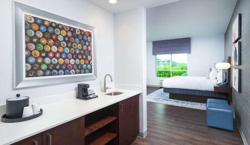 Habitación, accesible para personas con discapacidad, frigorífico y microondas