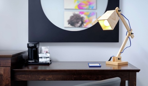 Habitación, 2 camas de matrimonio, frigorífico y microondas