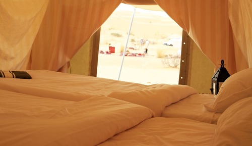 Tienda Deluxe, 1 cama doble o 2 individuales, vistas a la montaña