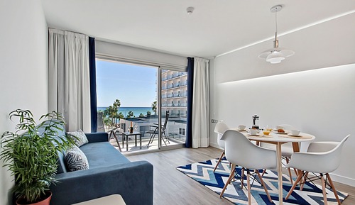 Apartamento Confort, 1 habitación, vistas parciales al mar (2 personas)