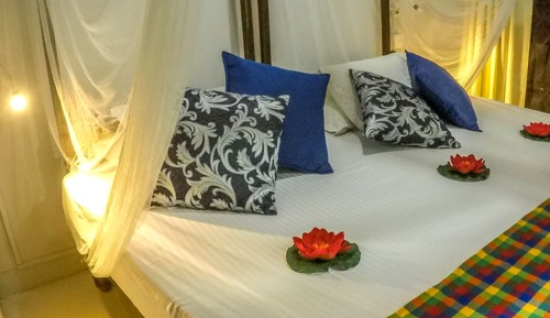 Habitación básica con 1 cama doble o 2 individuales, baño privado