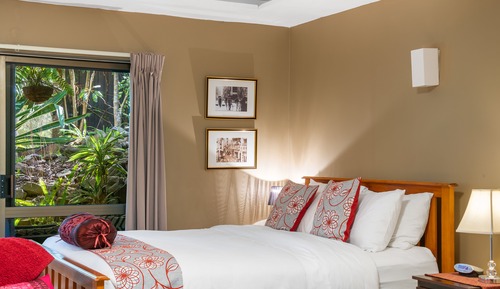 Apartamento superior, 1 cama de matrimonio con sofá cama, vistas al jardín