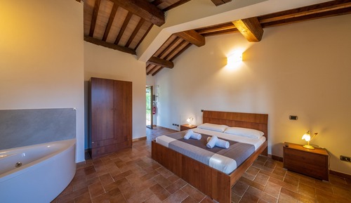 Habitación, 1 cama doble, bañera de hidromasaje